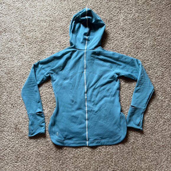 Free People Keepin' Cozy Fleece-Lined Layer NWOT Size Large Teal - Picture 5 of 6